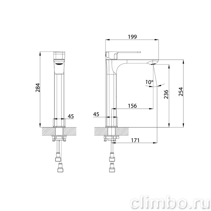 Смеситель для настольного умывальника, Slide, IDDIS — фото товара