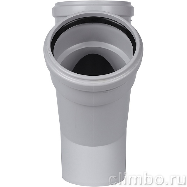 Тройник канализационный бесшумный STOUT D110x110/ 45° — фото, детали конструкции