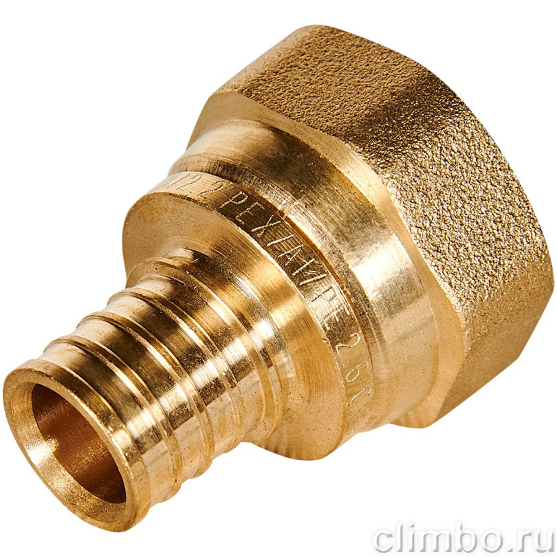 Переходник с накидной гайкой ROMMER 16xG 1/2 для труб из сшитого полиэтилена аксиальный — фото, детали конструкции