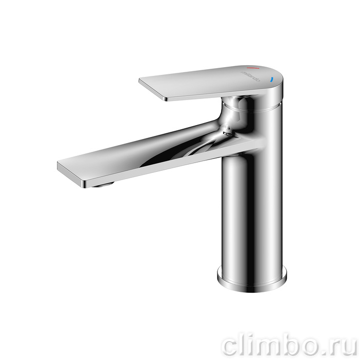 Смеситель для умывальника, глянцевый хром, Азур (Azure), Milrado, AZUSB00M01 — фото, детали конструкции