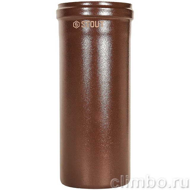 STOUT Удлинитель дымохода конденсац. коакс. D60(п-м)/100(п-м), L250, КОРИЧНЕВЫЙ — фото, детали конструкции
