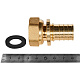 Переходник с накидной гайкой ROMMER 25xG 3/4 для труб из сшитого полиэтилена аксиальный — фото, детали конструкции